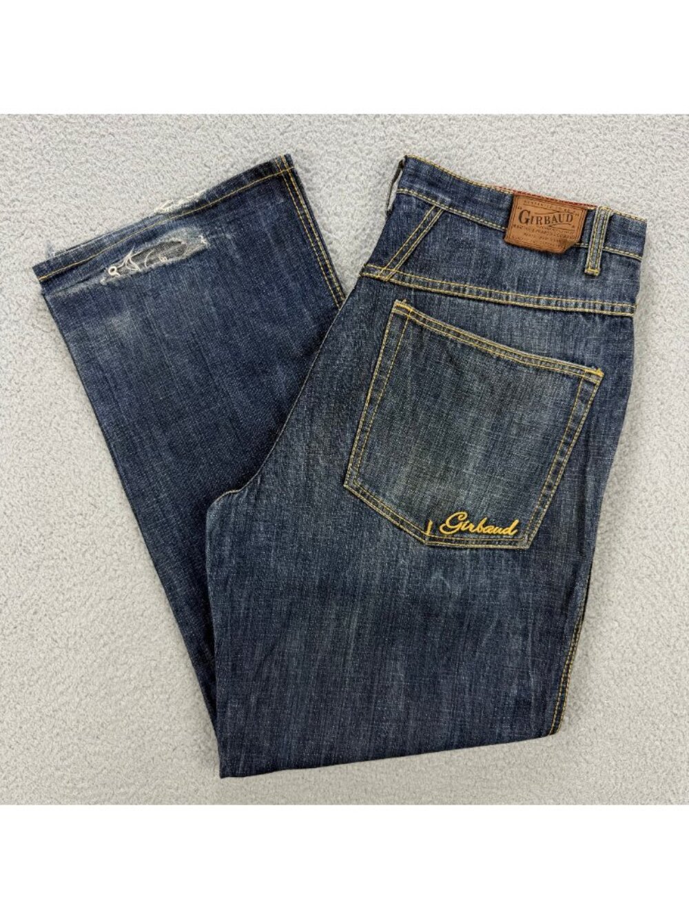 Marithe Francois Girbaud Jeans Men 36 Pant Blue Baggy Wide Leg Denim Vintage Y2K